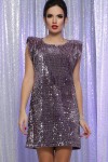 Платье Авелина б/р GL64490 цвет т. лиловый-лиловый
