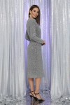Платье нарядное Залина GL65463 серый