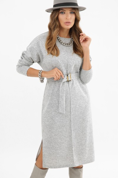Зручна тепла сукня Беата GL62517 сірий 