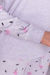 Пижама Амаль GL66067 цвет серый-фламинго