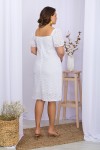 Платье Бажена-Б к/р GL70111 цвет белый