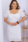 Платье Бажена-Б к/р GL70111 цвет белый