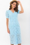 Платье Клера к/р GL69640 цвет голубой