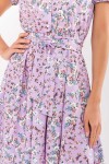 Платье Эйми к/р GL68914 цвет св.сиреневый-м. розы
