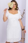 Платье Бажена-Б к/р GL70112 цвет белый 1