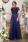  Длинное вечернее платье Лорена GL68832 лиловое