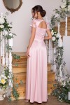Чудова вечірня сукня  Лорена GL68831 пудрового кольору. Довжина  плаття максі. 