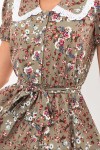 Платье Эйми к/р GL68913 цвет хаки-м. розы