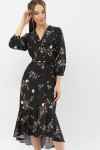Платье Сафура 3/4 GL68191 цвет черный-ветка