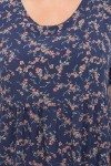 Платье Ирма-Б к/р GL69591 цвет т.джинс-коралл цветок