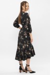 Платье Сафура 3/4 GL68191 цвет черный-ветка