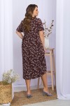 Платье Ирма-Б к/р GL69590 цвет шоколад-сирен.цветок