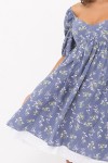 Плаття Есміна к/р GL68916 колір джинс-польові квіти