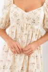 Платье Эсмина к/р GL68917 цвет молоко-полевые цветы