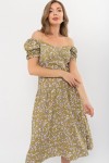 Плаття Ніксі к / р GL 70877 колір оливковий-сіреньРози