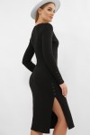 Платье Рафия д/р GL76397 цвет черный