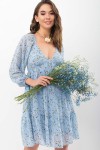 Плаття Хельга д/р GL68128 колір блакитний-білий м. квіти