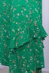 Сарафан Сабина-1Б GL70251 цвет зеленый-цветы веточки