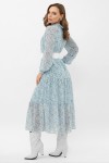 Платье Мариэтта д/р GL68120 цвет голубой-белый м.цветы