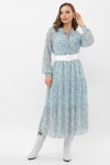Платье Мариэтта д/р GL68120 цвет голубой-белый м.цветы