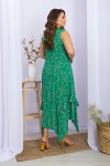 Сарафан Сабина-1Б GL70251 цвет зеленый-цветы веточки