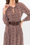 Платье Мариэтта д/р GL67477 цвет коричневый-ландыши