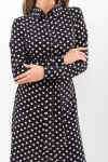 Плаття-сорочка Еліза д/р GL67486 колір чорний-білий горох