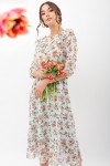 Платье Палома д/р GL68188 цвет мята-персик Розы