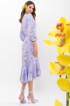Платье Сафура 3/4 GL68195 цвет джинс-ветка