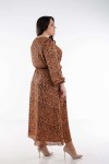 Шикарна сукня 2024 з шифону великого розміру LB49701 леопард