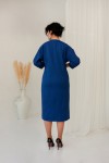 Ділова сукня  Агнеса великого розміру 2022  VN48402 синя
