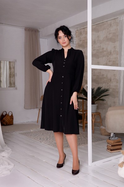 Стильное платье черное большого размера 2022   VN48501  