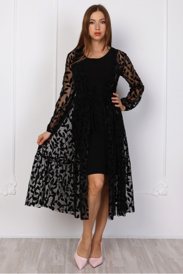 Волшебное платье чёрного цвета YM38501