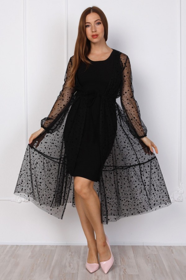 Чарівне плаття чорного кольору YM38502
