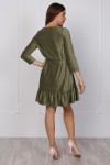  Женственное велюровое платье YM38802